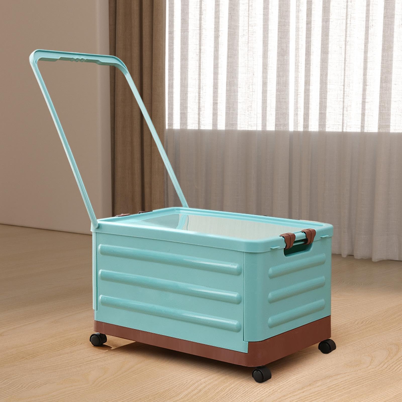 Faltbare Aufbewahrungsbox Aus PU – 17,5x17,5x4 Cm, Pfirsichrot, Für Münzen, Würfel & Spielsteine, Platzsparend