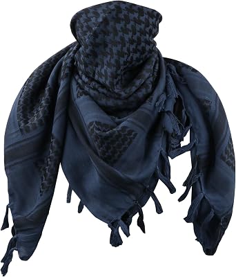 Military Shemagh Tactical Desert Scarf Cotton Arab Keffiyeh Tactical Scarf Head Neck Face Wrap for Men Women