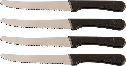 Miniatura 6 de Juego de cuchillos para carne, calidad de restaurante, acero inoxidable, 4.25 pulgadas, punta redondeada, juego de 8 (8)