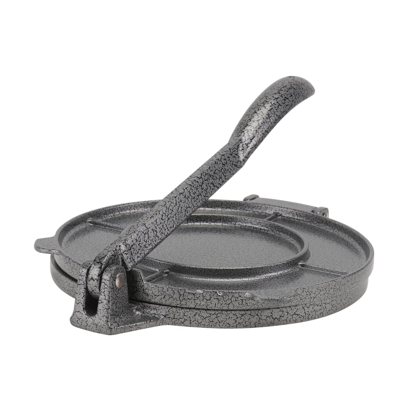 Cabilock Aluminum Round Shape Press Tortilla Maker for Pies Dumplings Empanadas Rustproof Kitchen Tool for Shaping Silver Finish