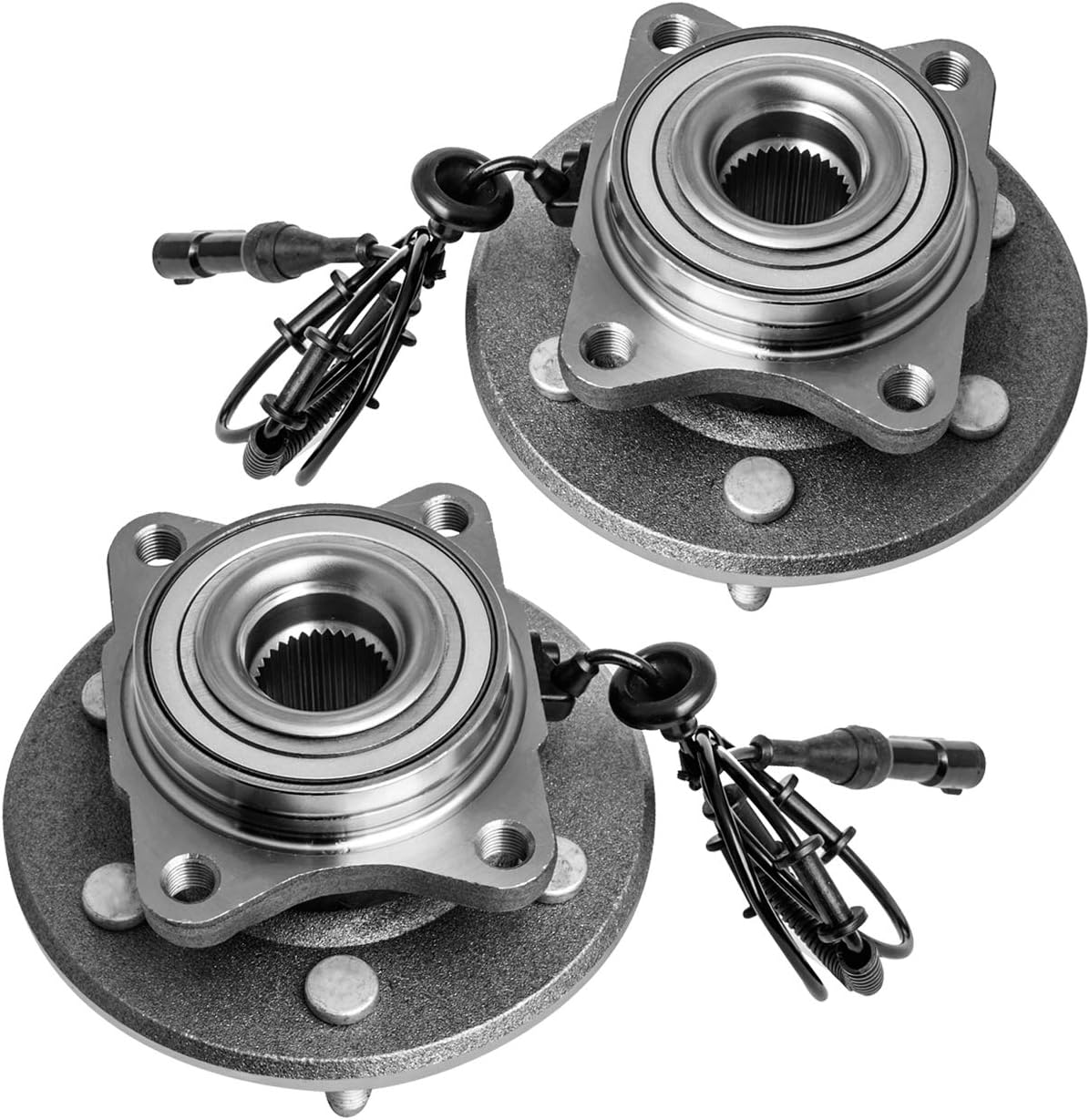 TUCAREST 541001 x2 Rear Wheel Bearing and Hub Assembly Compatible with 2003 2004 2005 2006 Fo-rd Expedition, 2003-2006 Li-ncoln Navigator [6-Stud Hub W/ABS]