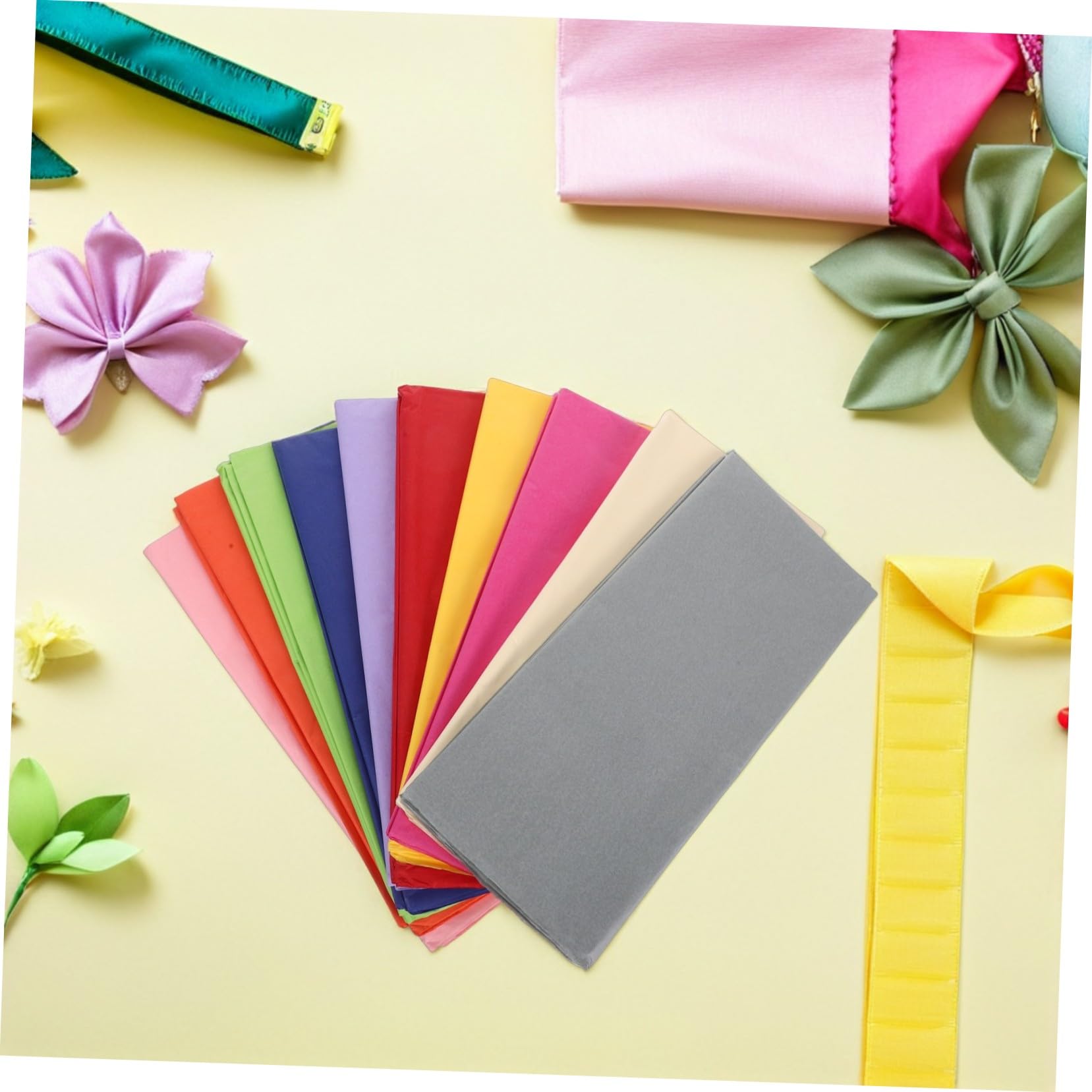 VALICLUD 100 Pezzi Velina Colorata per Artigianato Fogli Sottili Trasparenti da Versatile per Bouquet Origami e Progetti Creativi