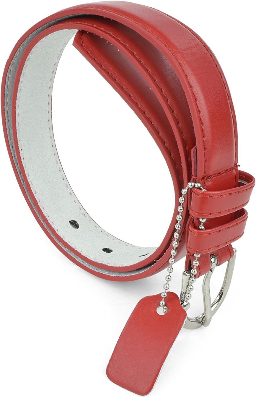 Belts For Girls, Kids Belt, Girls Belt, Skinny Belt, PU Leather Belts, Silver Polish Buckle