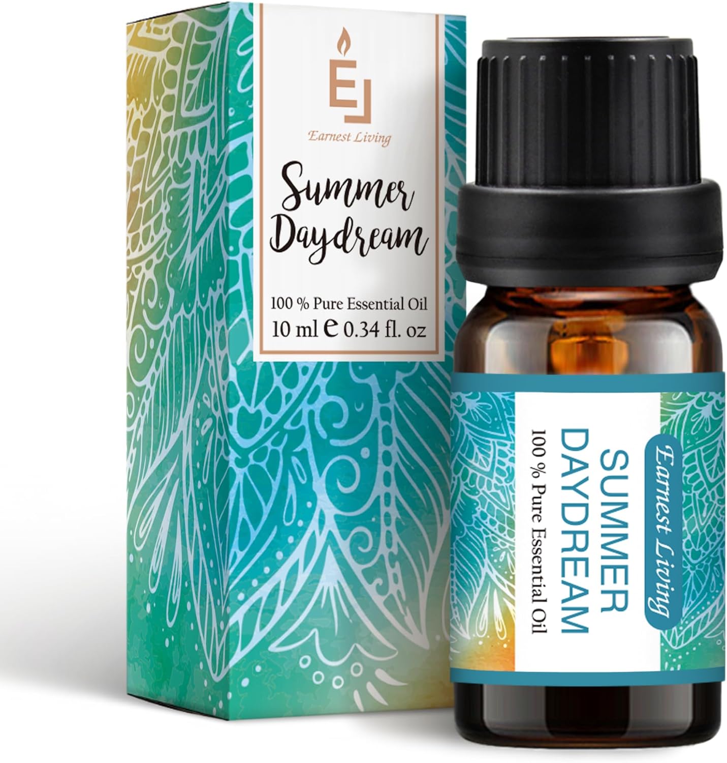 Earnest Living Essential Oil Diffuser Bundle Set-2 White Ceramic Diffuser 100 ml Timers Night Lights and Auto Off Function Home Office Humidifier Aromatherapy Diffusers for Essential Oils