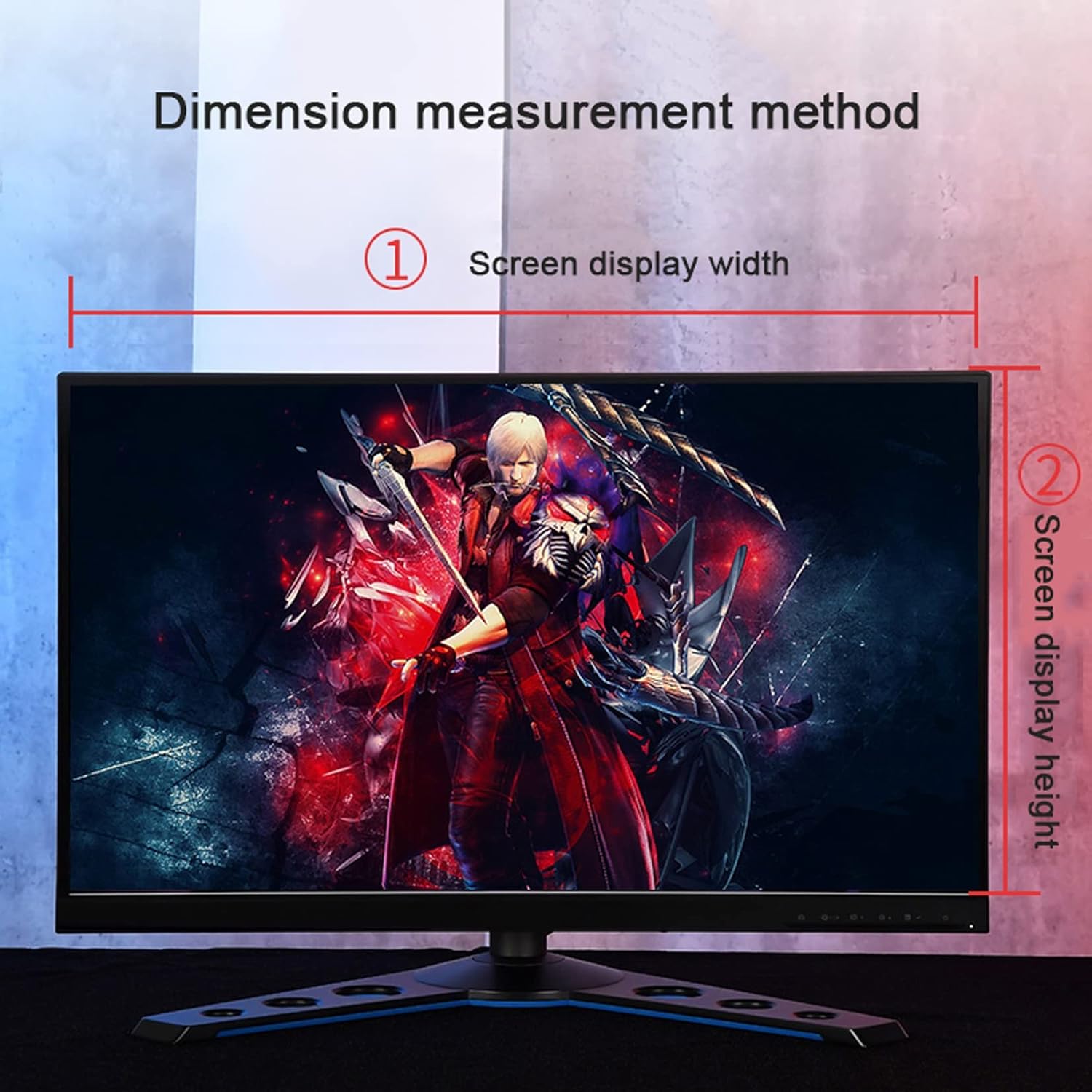 WLWLEO Blue Light Blocking Screen Protector for 17-27 Inch Computer Monitors Easy Hanging Anti Blue Light Filter Panel,Relieve Eye Fatigue, Protect Eyesight,23 inch/524×306mm