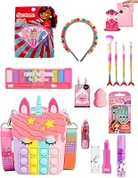Presente Menina Maquiagem Criança Com Bolsa Pop It