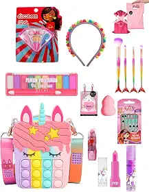 Presente Menina Maquiagem Criança Com Bolsa Pop It