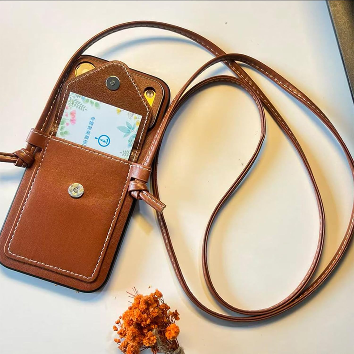 Frosted Slim Crossbody Case for iPhone 17/17 Air/17 Pro/17 Pro Max, Shockproof Cover with Card Slot, Neck Strap & Lens Protection(17)