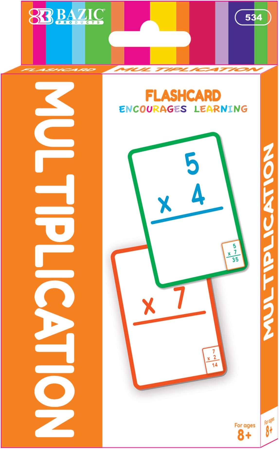 BAZIC Multiplication Flash Cards (36/Pack)