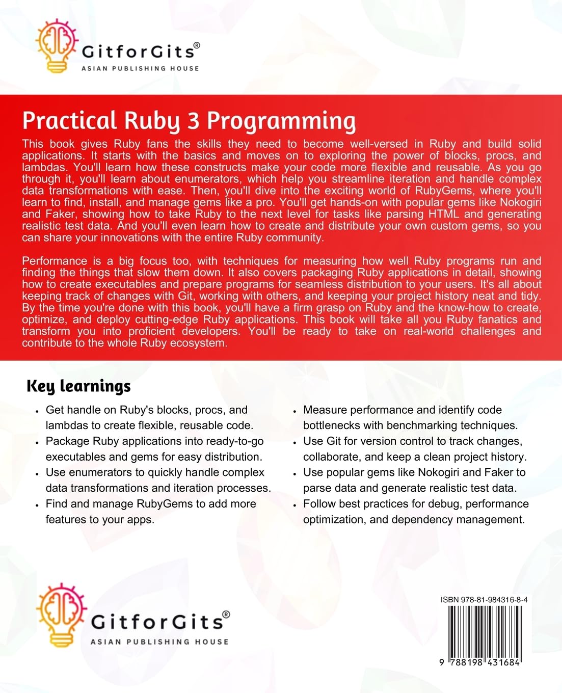 Practical Ruby 3 Programming: Simpler than Python, offering concise syntax, reusable code, and maximum developer productivity