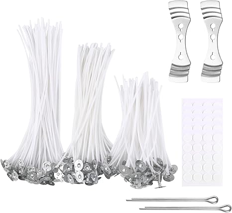 50 Mèches De Bougie En Coton Naturel Pré-cirées - Pour Fabrication De Bougies Maison - Professionnel