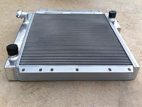 Miniatura 9 de Radiador de aluminio de 3 filas + ventilador para Toyota Land Cruiser FJ40 FJ45 Gasolina MT 1970-1980 1971 1972 1973