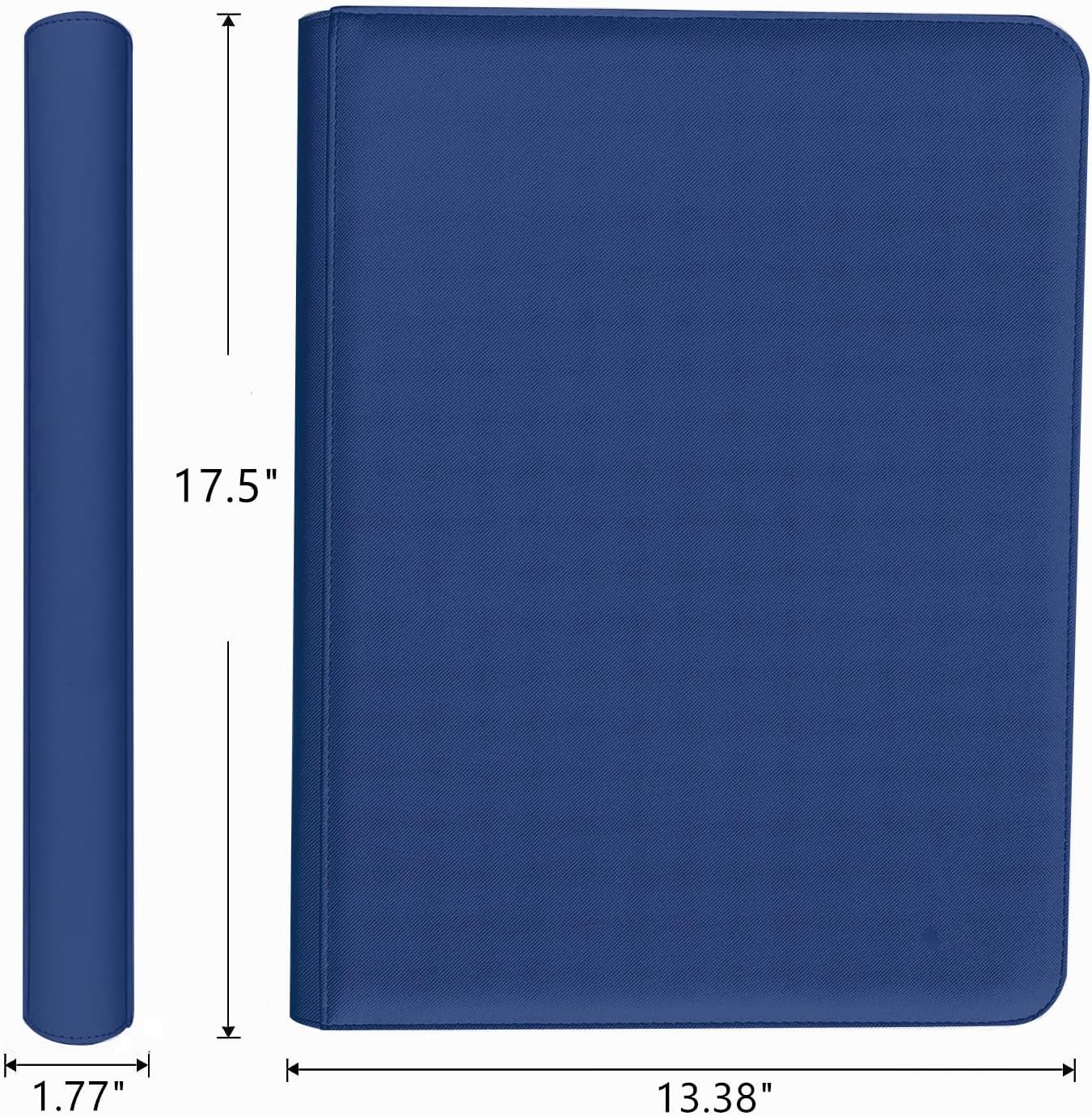 60 Pockets Graded Card Binder, Toploading PSA Slab Holder Album, PU Leather Graded Card Storage Binder, Premium 6 Pocket PSA Card Binder Album with Sleeves (Blue) image 2