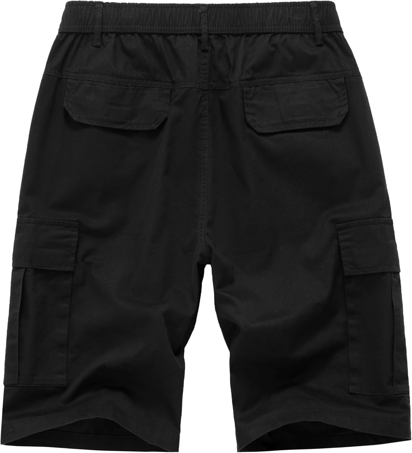 Vcansion Men's Cargo Shorts Drawstring Casual Cotton Relaxed Fit Multi-Pockets Elastic Waist Camo Shorts - Image 2