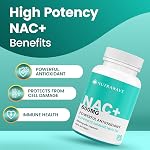 NutraWave NAC 600 mg N-acétyl-L-cystéine, source d'antioxydants, aide à produire du glutathion, soutient la santé du foie, respiratoire et immunitaire, végétalien, fabriqué au Canada, 90 capsules