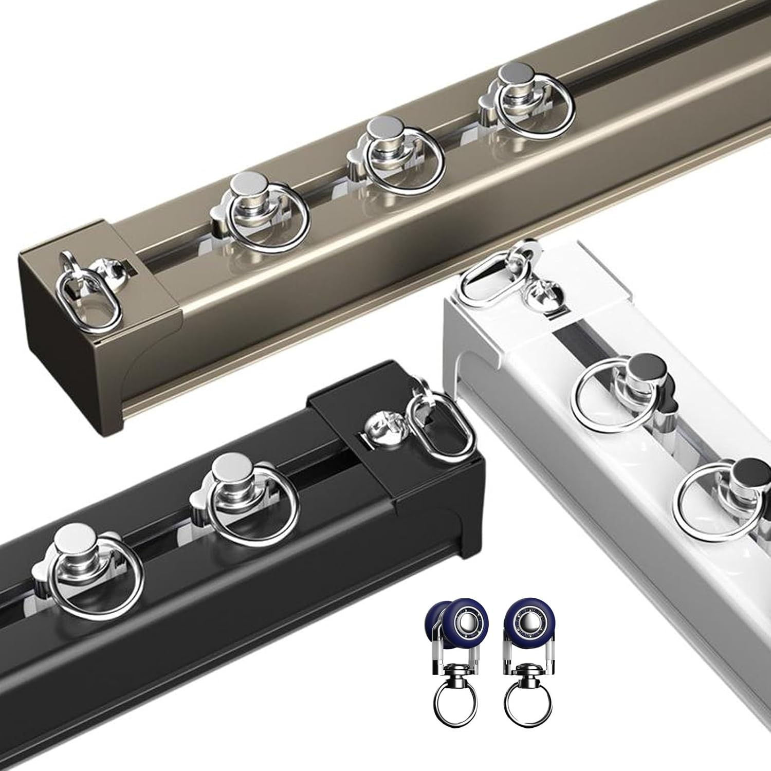 大型カーテンレール ビニール 業務用 アルミ 天井付 ワンタッチランナー 工場 倉庫 店舗 屋外 間仕切り ミュート ローラー付き