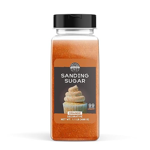 Miniatura 7 de Birch & Meadow Azúcar de lijado, rojo, 1 libra, cristales de azúcar coloridos para hornear festivos