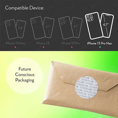 Miniatura 3 de SteepLab Flowing Neon Sand - Funda líquida para iPhone 13 Pro Max (2021, 6.7 pulgadas), protección de cuerpo completo con bisel elevado (arándano y