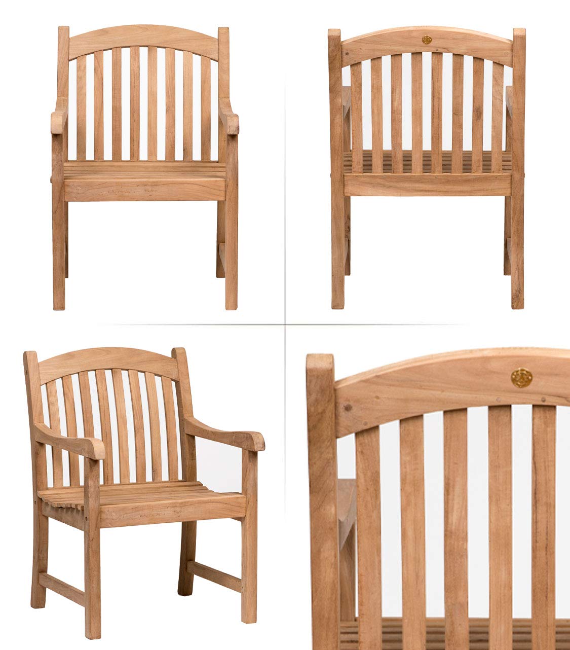Amazonia Newcastle Patio Armchair | Certified Teak | Ideal for Outdoors