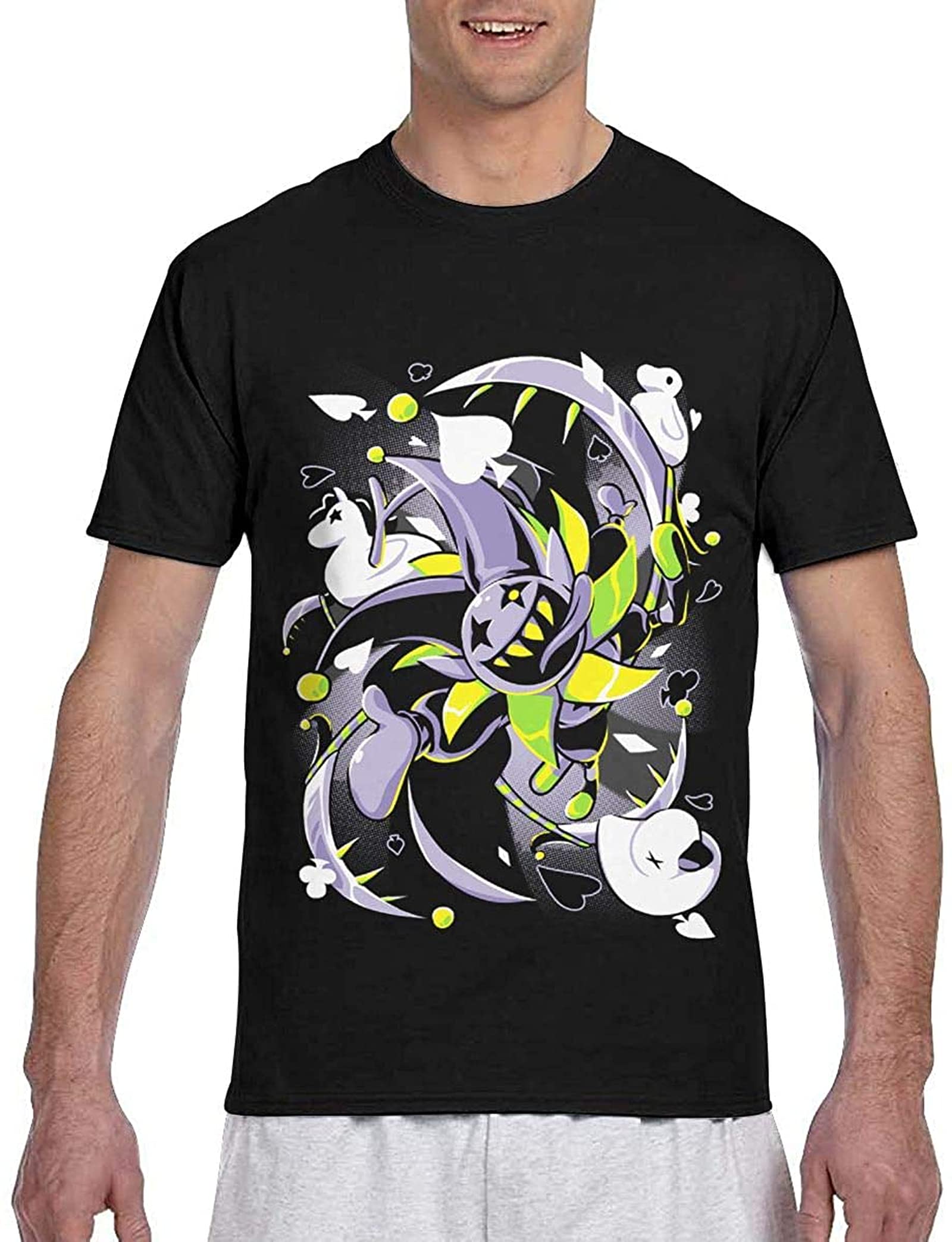 親切 Deltaruneメンズスタイリッシュ半袖 Tシャツ 毎日の服装活気