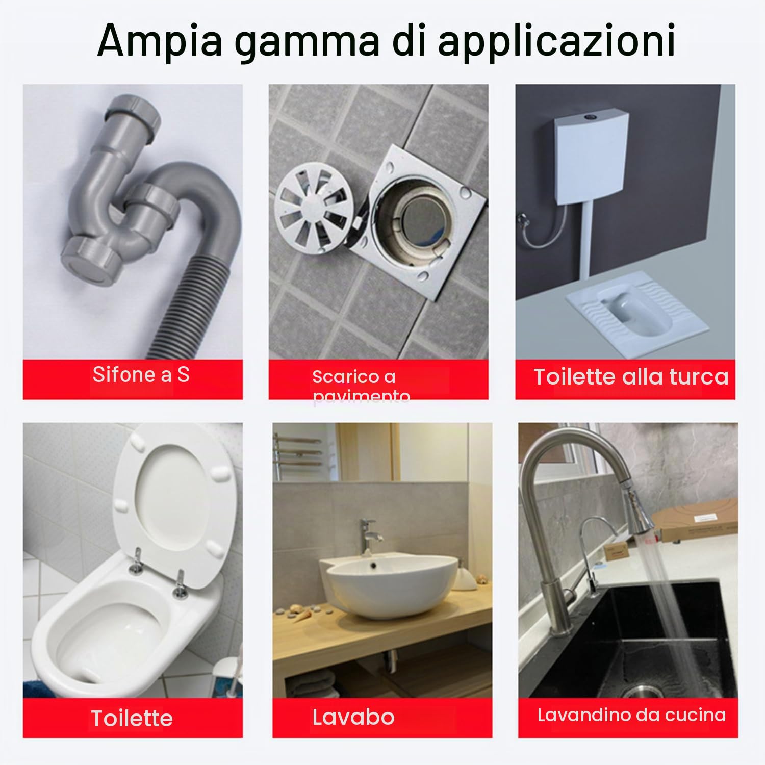 Sonda Sturatubi Per Pulizia [15m],Molla Sturatubi Professionale Per Lavandini e Scarichi,Per Cucina,Bagno,Wc,Stabile Spirale Per Tubi,Progettato Per Gli Appassionati Del Fai Da Te,Arancione