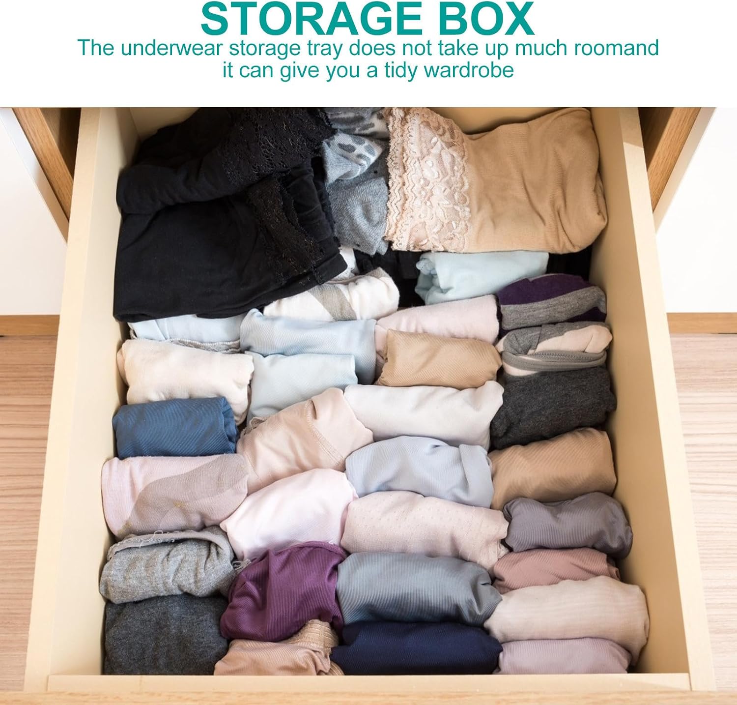 Box Cloth Organizer Foldable Underwear Compartments with 16 Drawer