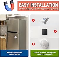 Vista 6 de Luz nocturna LED con sensor de movimiento, luz LED recargable con sensor de atardecer a amanecer, brillo ajustable para dormitorio, armario, pared