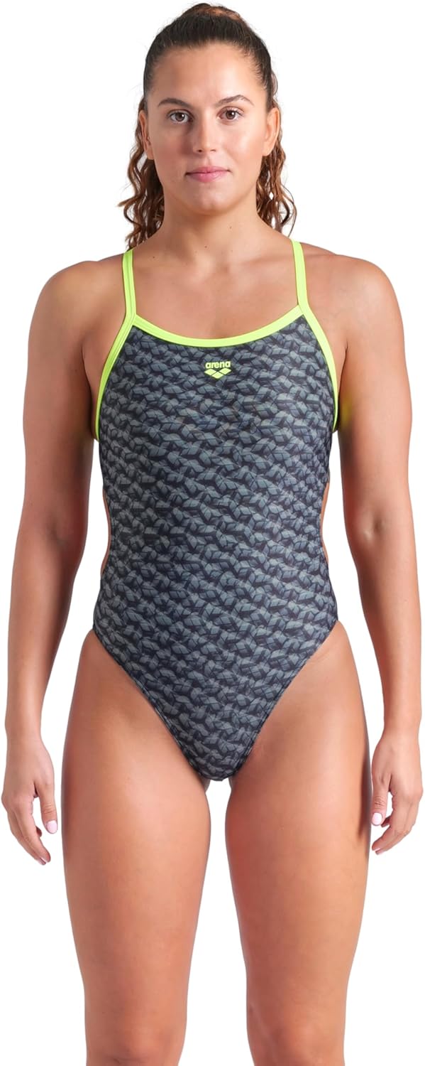 Arena Womens Arena Women’s Performance Monogram Challenge Back Athletic One Piece Sport Swimsuit