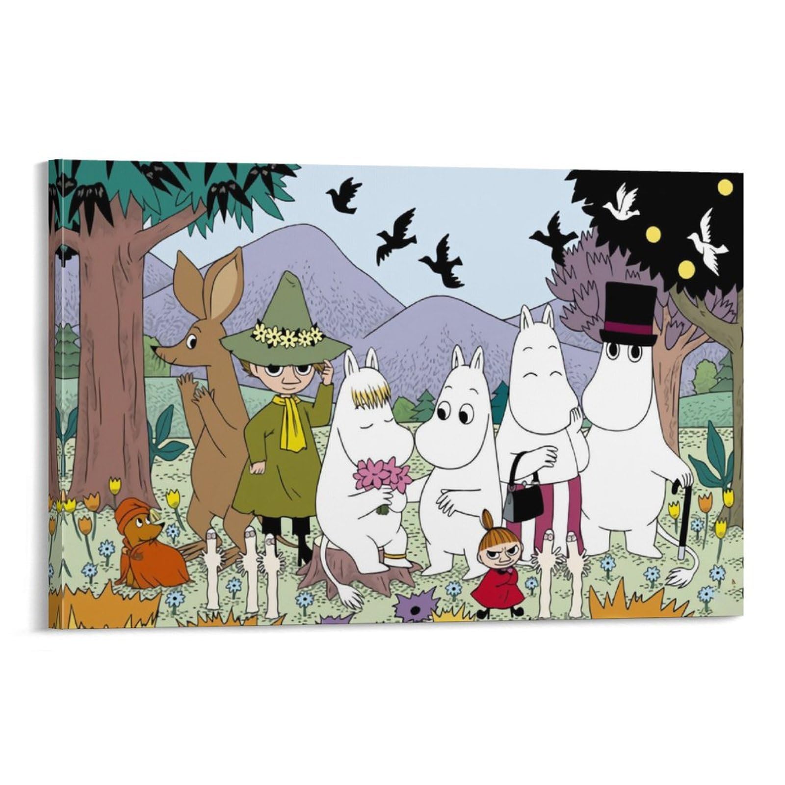 アニメポスター　ムーミン　コレクション Amazon.co.jp: Moomin ムーミン アニメ ポスター キャンバス ぶら下げ