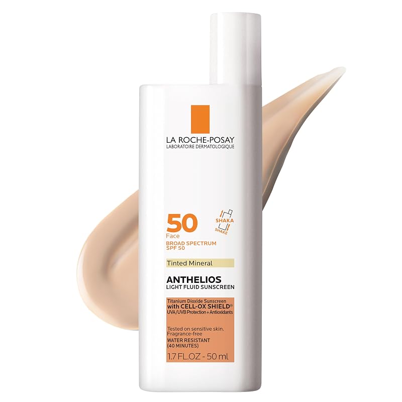 La Roche-Posay Anthelios Fluido Mineral Facial com Cor FPS 50, 5 tons