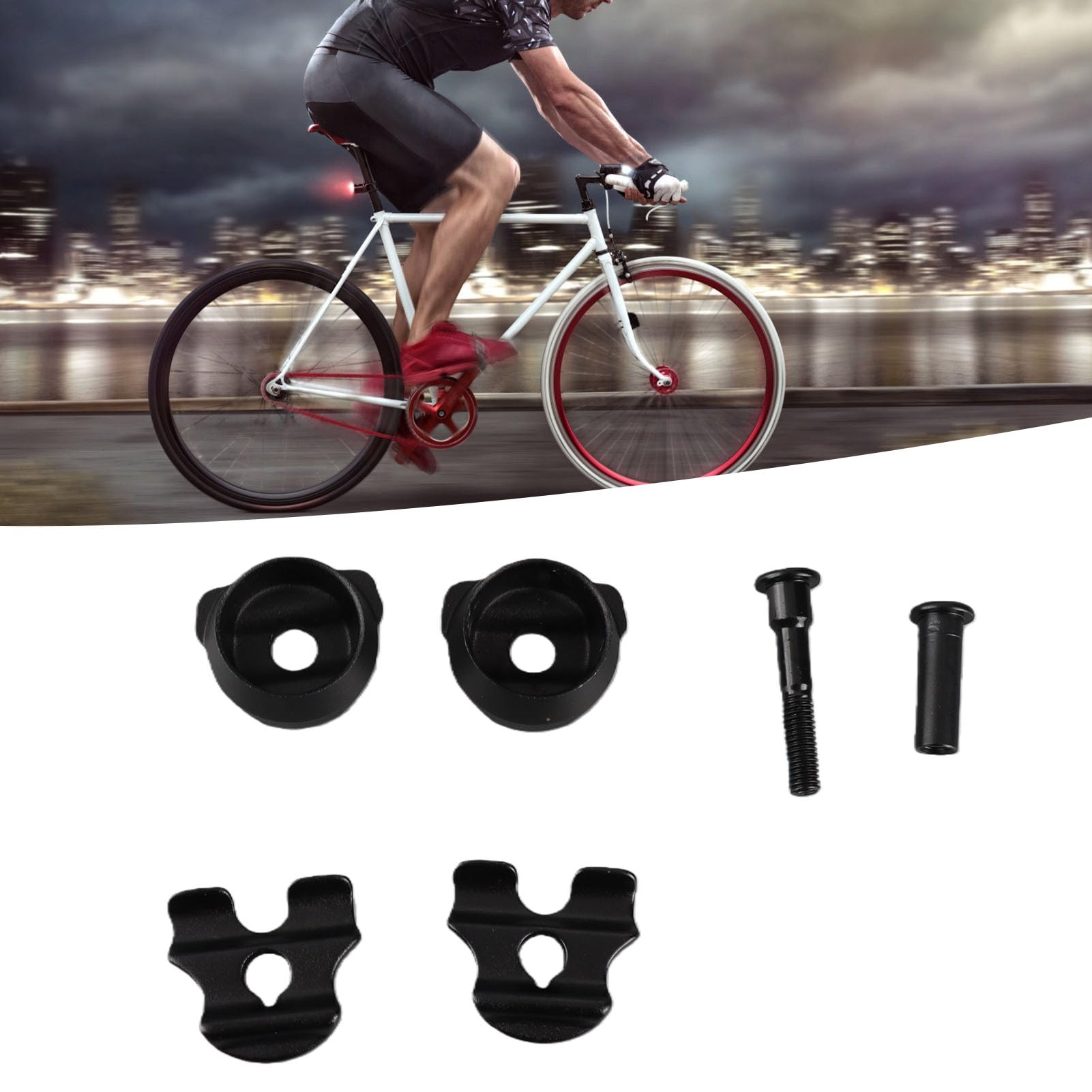 Reggisella, Senza Strumenti, Morsetto in Acciaio Inossidabile Antiruggine Compatibile 7x9 mm for Bici da Corsa Gravel Outdoor Viaggi