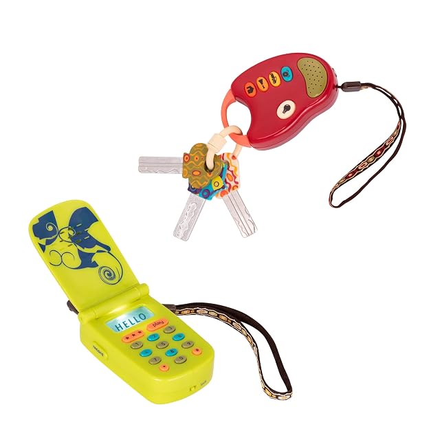 B. toys FunKeys y Hellophone, Llaves y teléfono de Juguete sensorial