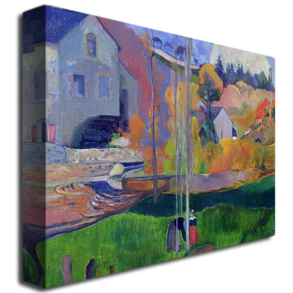 Amazon.com: 商標藝術布列塔尼風景-David Mill 1894 帆布藝術