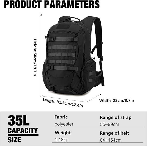 Mardingtop 35L Tactical Backpack Trekking Backpack Military Backpacks