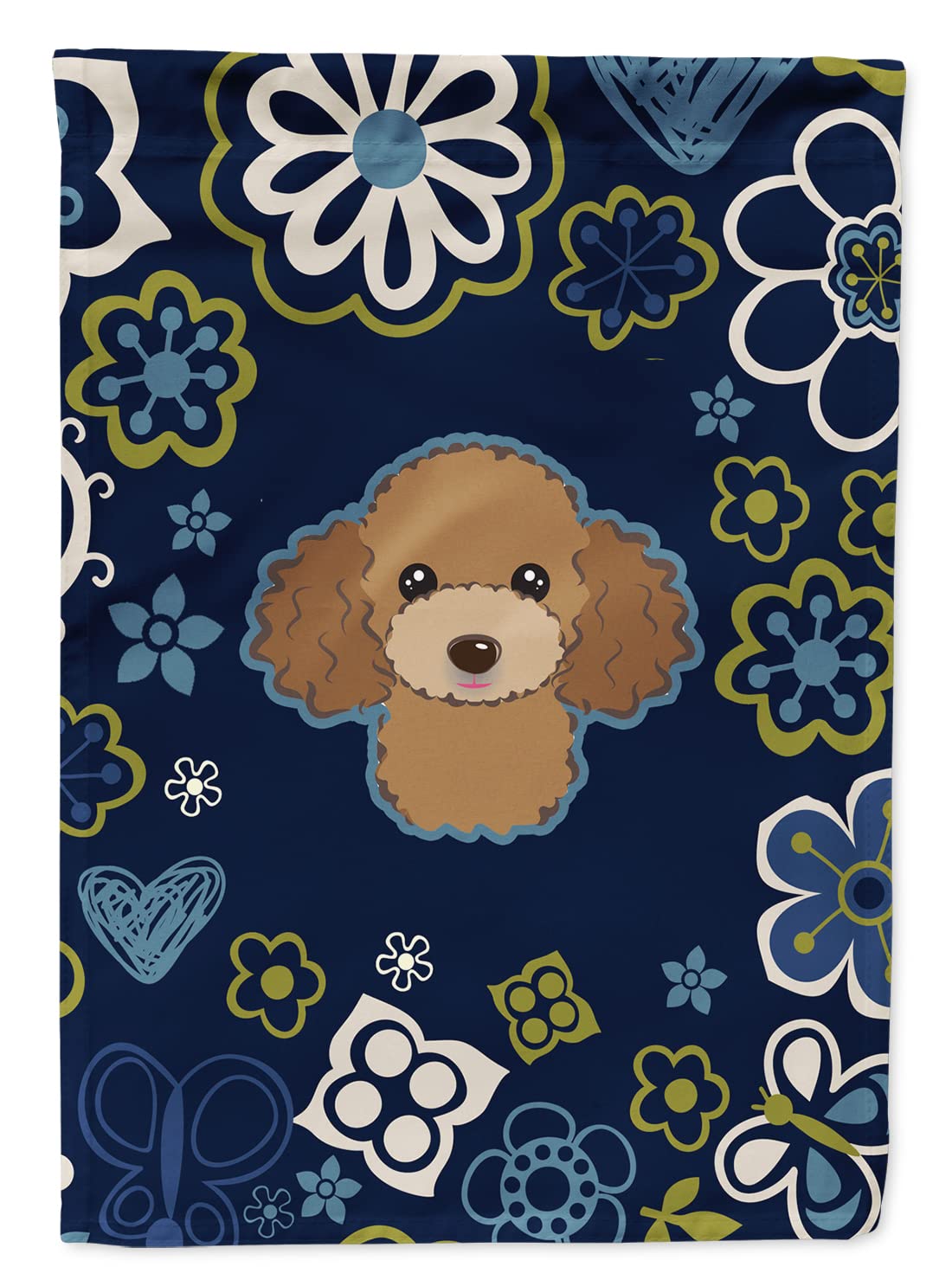 Drapeau de jardin caniche marron pour décorer votre pelouse et accueillir vos invités