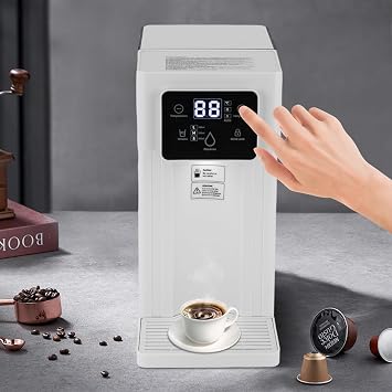Instant Hot Water Dispenser, 3L/0.79gal Electric Tea Kettle, Large Water Boiler Maker, 3s Quick Heating&Variable Presets Temperatures, with Child Locks & Night Lights, 1500W White