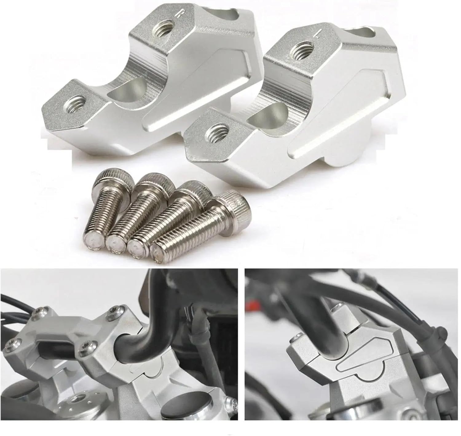 ハンドルバー バックムーブ リフター オートバイ ハンドルバー ライザーに適合する F750GS 2018+ クランプ ライザー ハ バイク  ハンドルバーライザー 用 F800GS ADV 用 アドベンチャー 用 GSA 用 F700GS 用 F650GS 用 ハンドルバー バックムーブ  リフター オートバイ ... ハンドルバー バックムーブ リフター オートバイ ハンドルバー ライザーに適合する F750GS 2018+ クランプ ライザー ハ