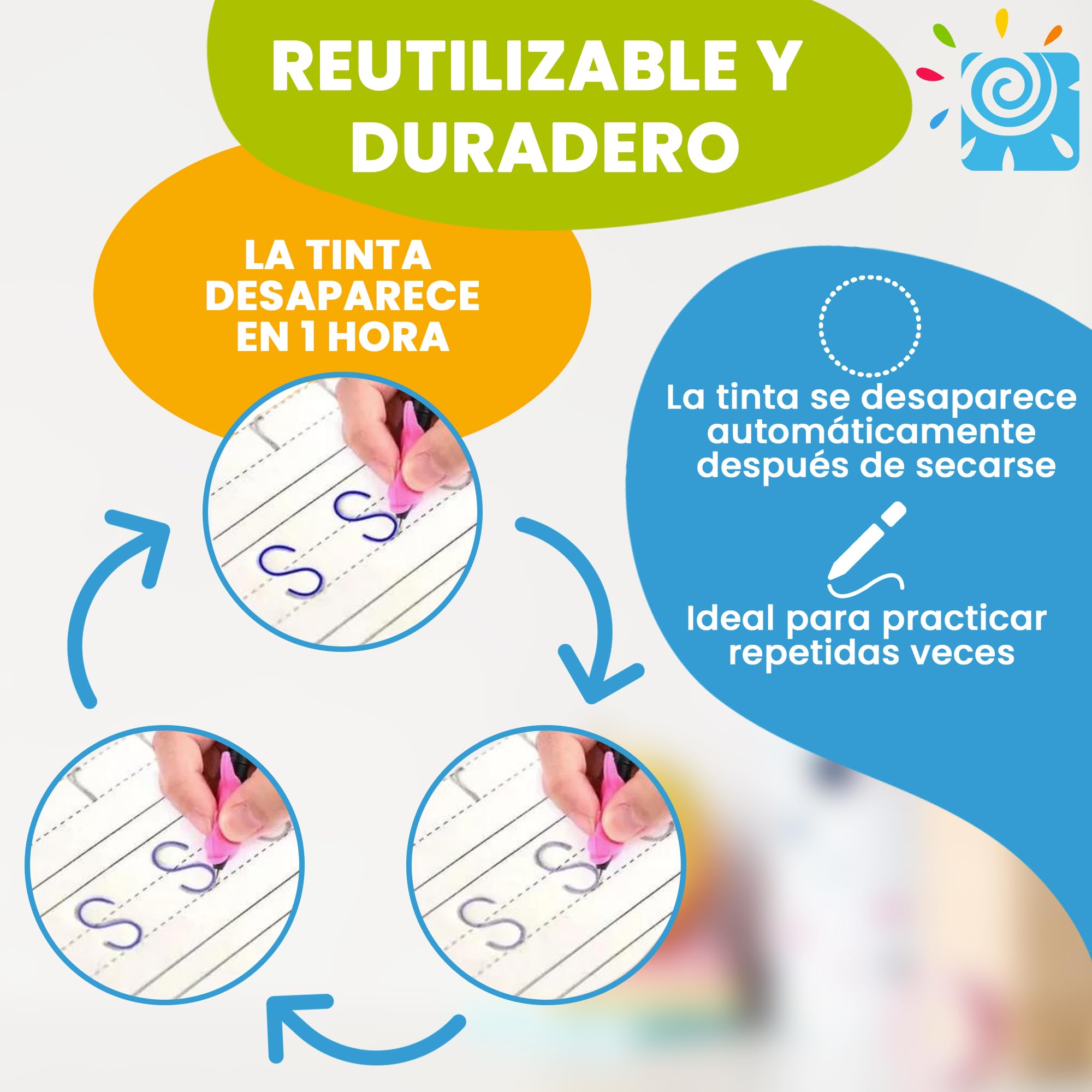 5 libros de caligrafía niños Aprende a escribir Cuaderno de trazado mágico Método Groove Alfabeto Números Dibujos