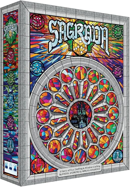 Sagrada Board Game | Family Game for Kids and Adults | Dice Drafting and Placement Strategy Game | Ages 10+ | 1 to 4 Players | by Floodgate Games