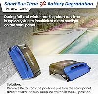 Vista 8 de Betta SE - Limpiador robótico automático de superficie de piscina con batería de limpieza continua 24/7 y motores tolerantes al cloro de sal doble