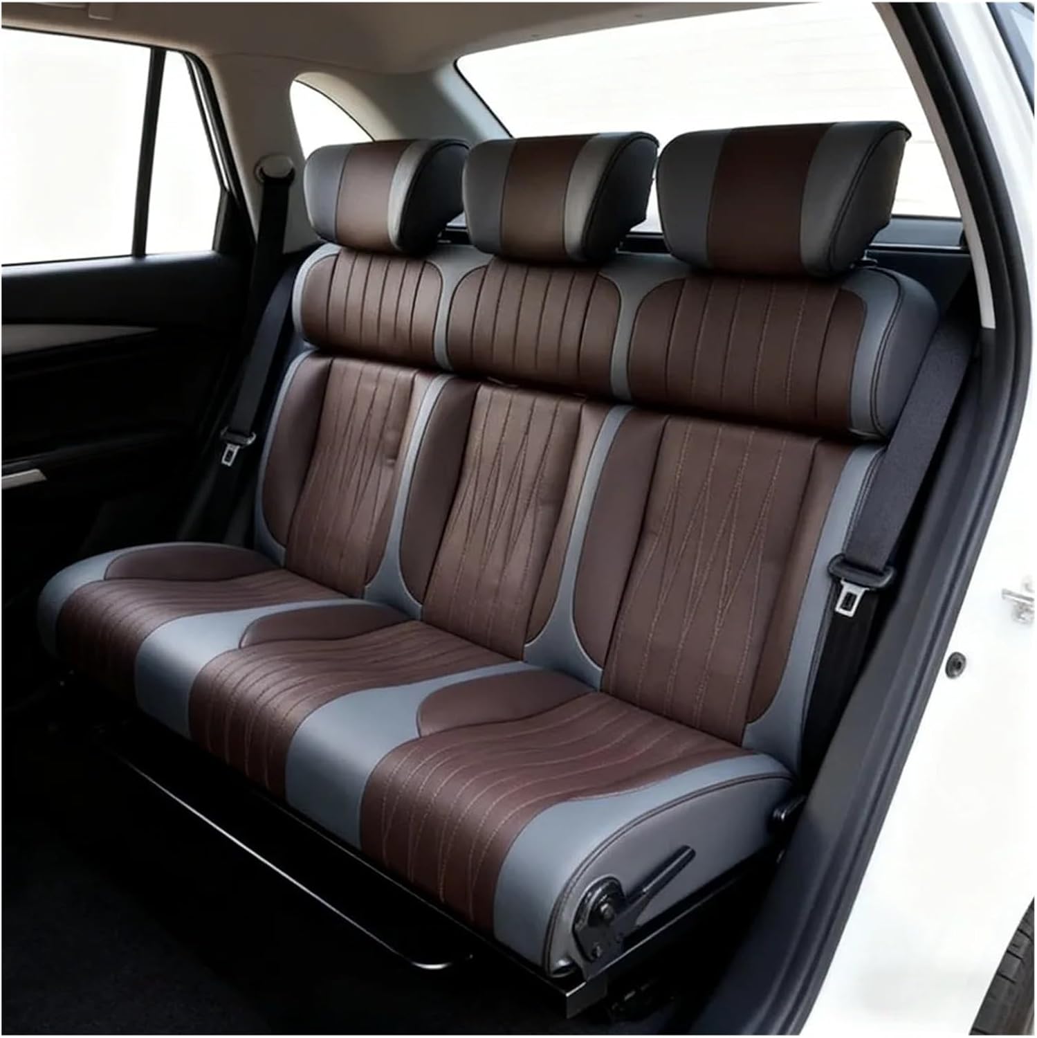 Luxury Custom Comfortable Leather 3-Fold Changeover Business Camper Van Seat Bed RV MPV SUV Motorhome Vito Car Seats