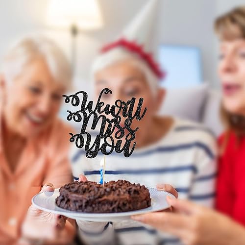 Miniatura 6 de 1 paquete de decoración para tartas con purpurina de corazón de buena suerte para cambio de trabajo, despedida de jubilación, graduación, temática