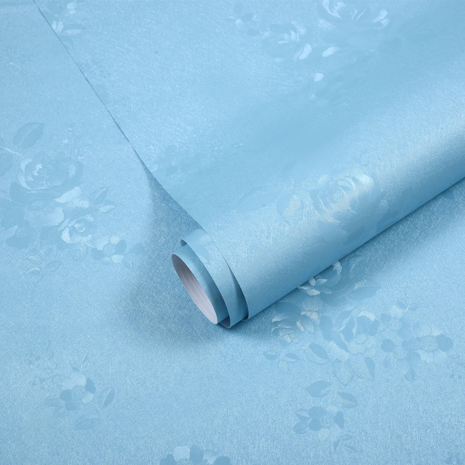 Papier peint autocollant bleu foncé pour salon et chambre chic