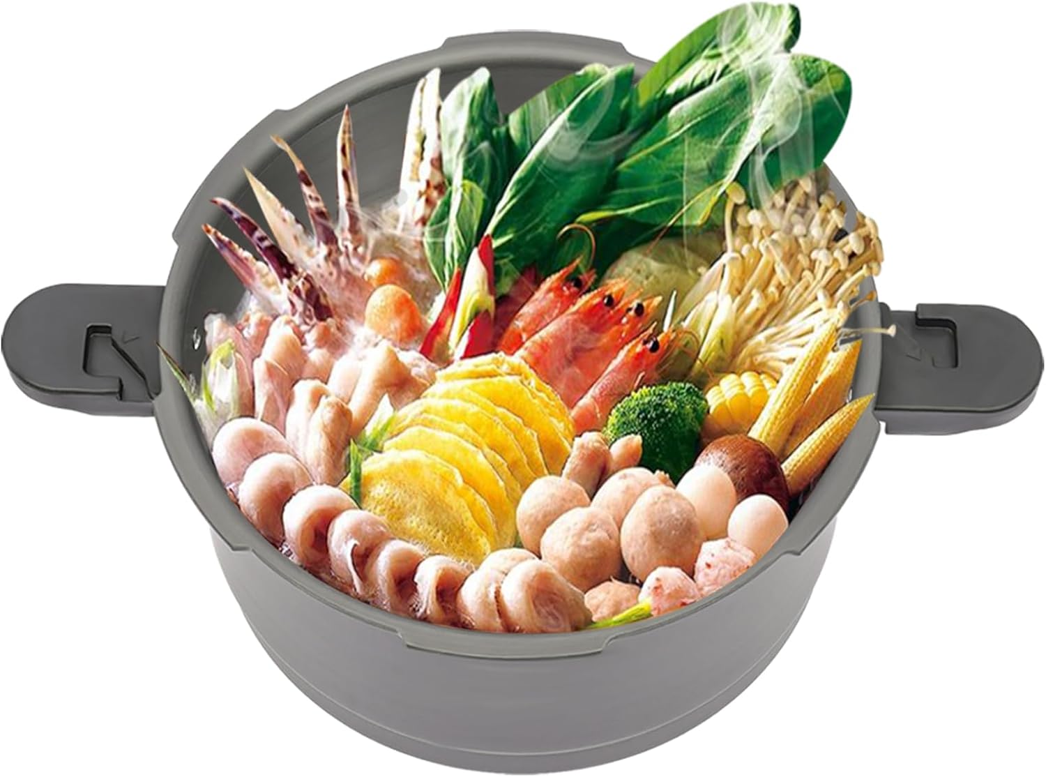 9.5QT Pressure Cooker - Versatile Cooking Pot with Spring Valve Safety, Ideal for Gas, Electric & Induction Stoves, Fast & Efficient Pressure Cooking