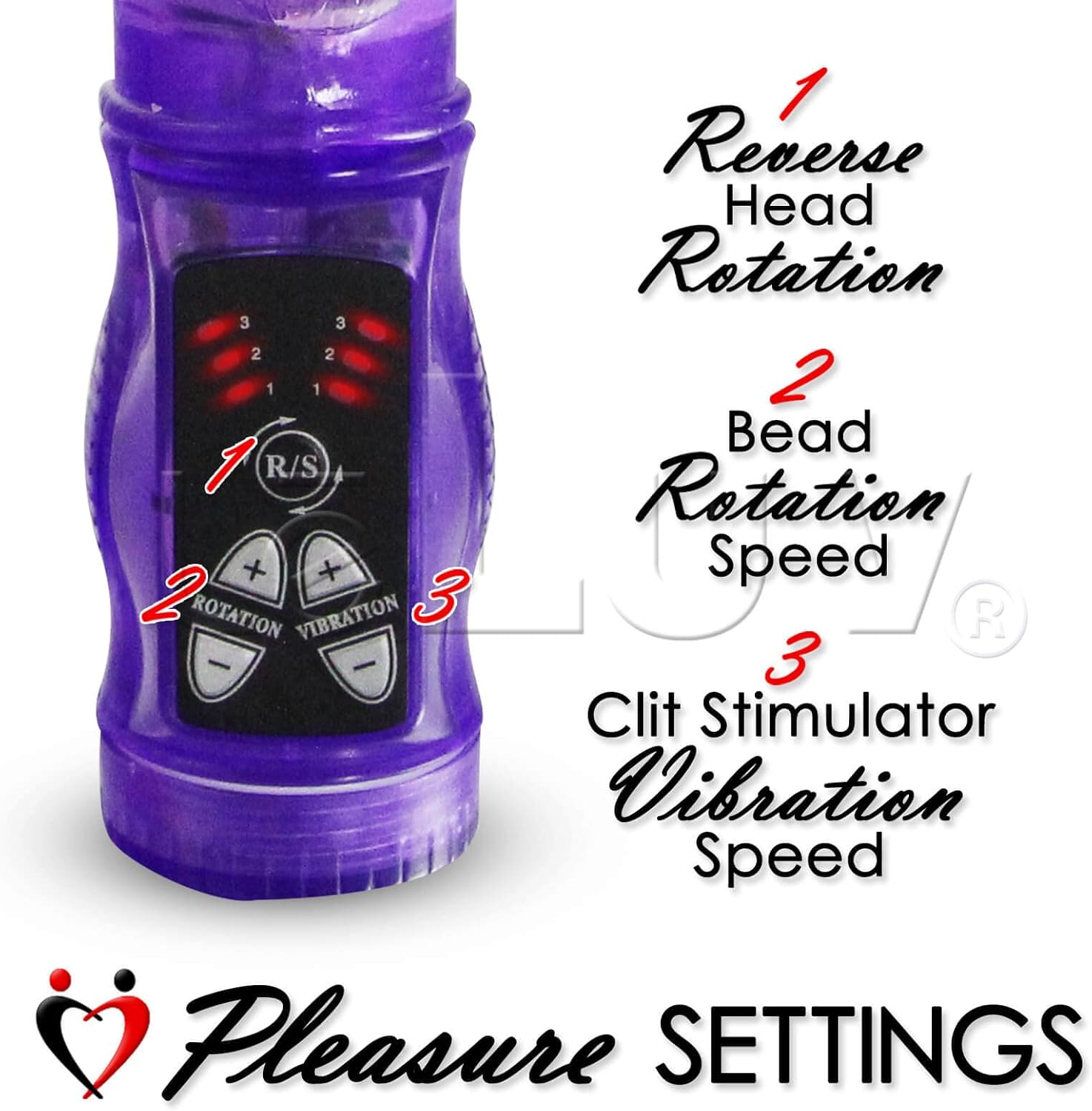 Blue LeLuv Rabbit Vibrator Slim Bunny Bundle with Discreet Lipstick