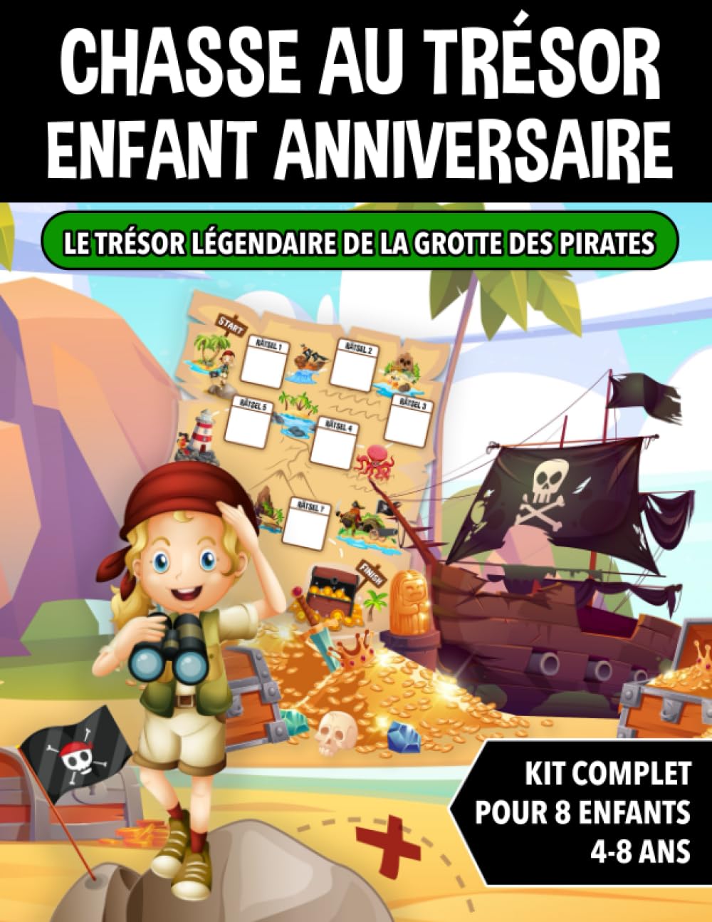Kit Trésor Pirate Avec 2 Coffres Et Pièces D'or - 60 Pièces Pour Chasse Au Trésor, Anniversaire Enfant, Décoration Thème Pirate