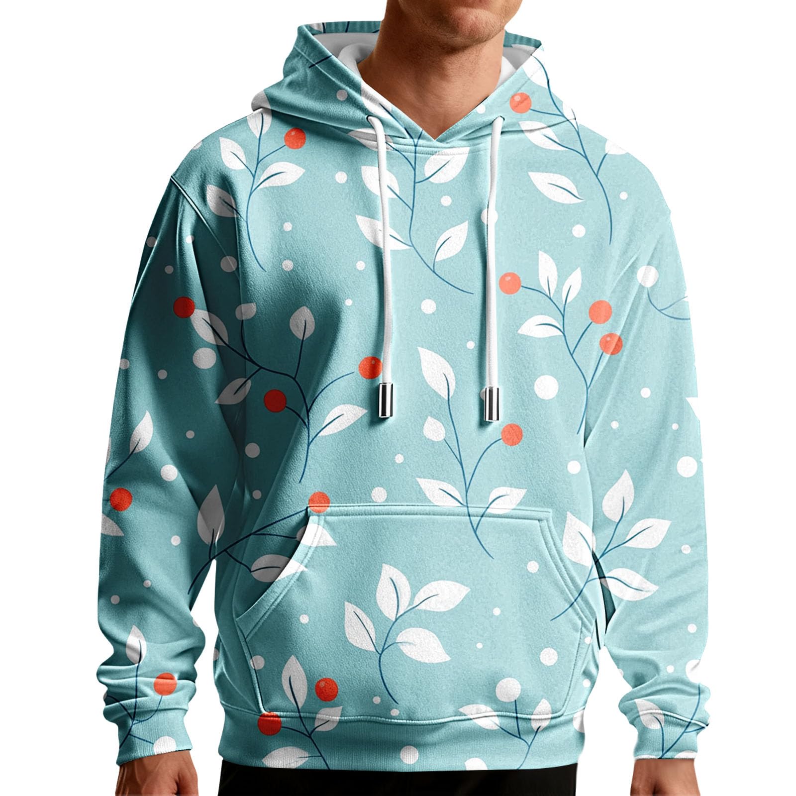 Sudaderas hombres con capucha solución ligera contra el viento 5