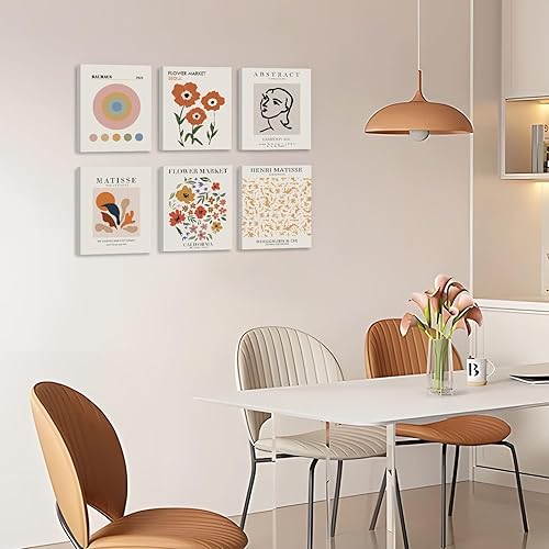 Miniatura 2 de CHDITB Flower Market - Póster de arte para pared, juego de 6 (12 x 16 pulgadas), impresiones retro para dormitorio, decoración de pared, pósteres de