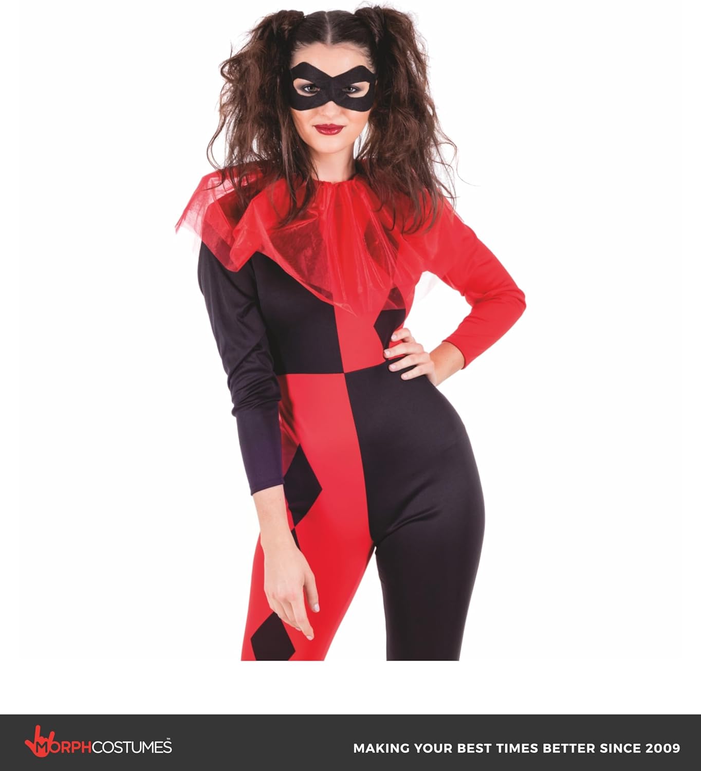 fun shack Harlequin Costume Woman, Jester Costume Womens, Clown Costumes Women, Halloween Costumes for Women