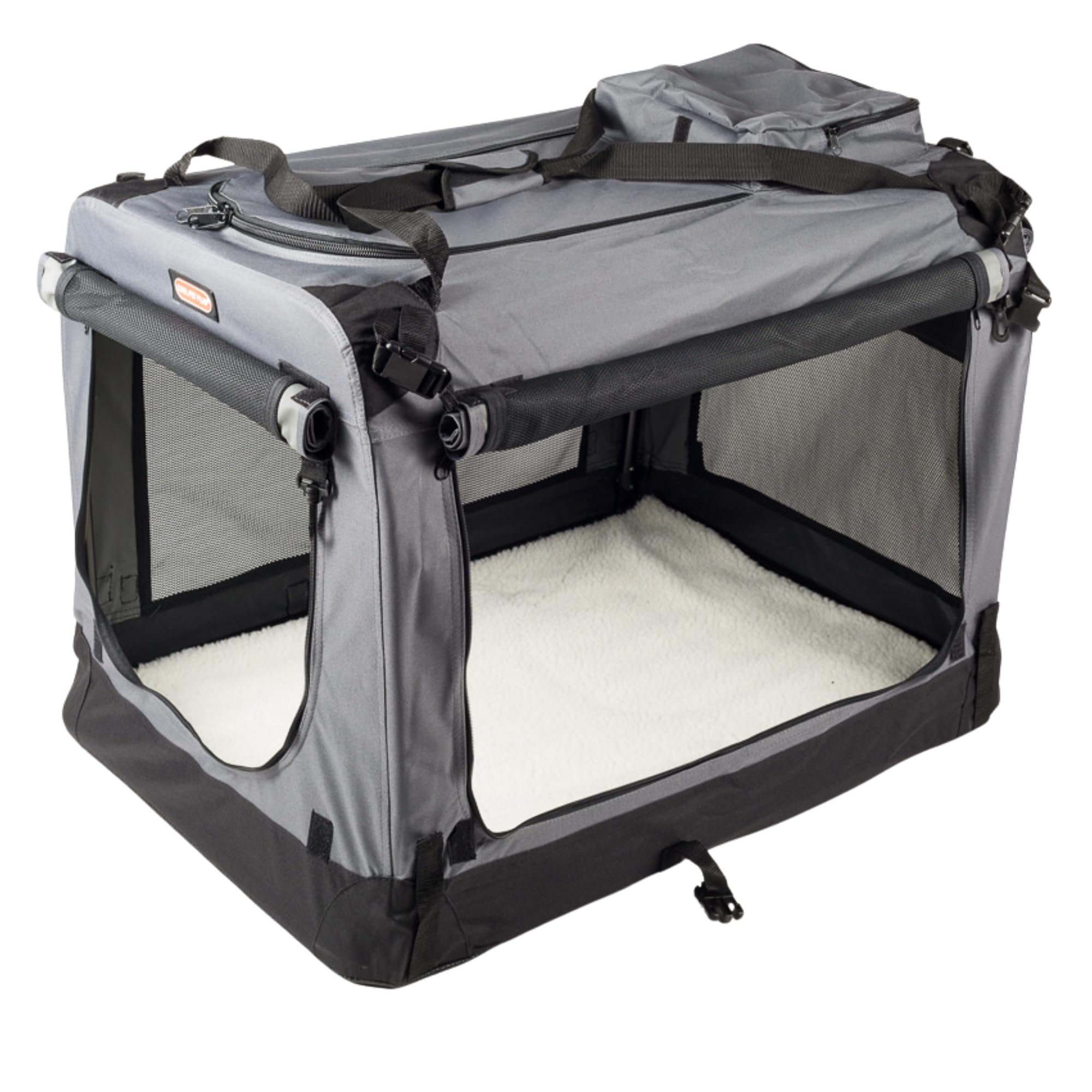Hundebox 122 * 79 * 91cm 4XL, Hundehütte,Box für Hund, Transportbox, Box für Katze (grau)